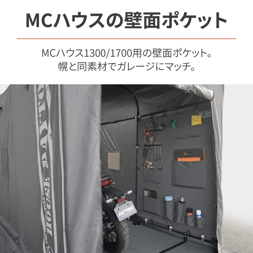 Daytona Гараж для мотоциклов Опция Настенный карман для MC HOUSE 1 Панель 39693 Деталь 1300/1700 (MC Хаус) - -