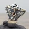New Goth Vintage Ethic Memento Mori Carpe Diem Letter Skull Rings For Men Fashion Punk Christmas Skeleton Ring For Women Jewelry