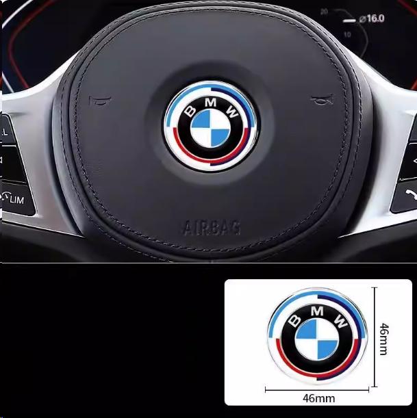 1 шт. Наклейка на центр руля автомобиля, внутренняя отделка для BMW E36 E46 E53 E90 E60 E61 E93 E87 X1 X3 X5 X6 F30 F20 F10
