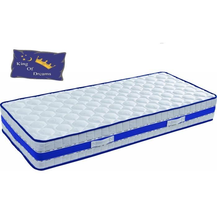 Matelas 120x190 cm Mousse Poli Lattex Indformable epaisseur 29 cm - Trs Ferme Oreiller Mmoire de Forme Protge Matelas 120 190