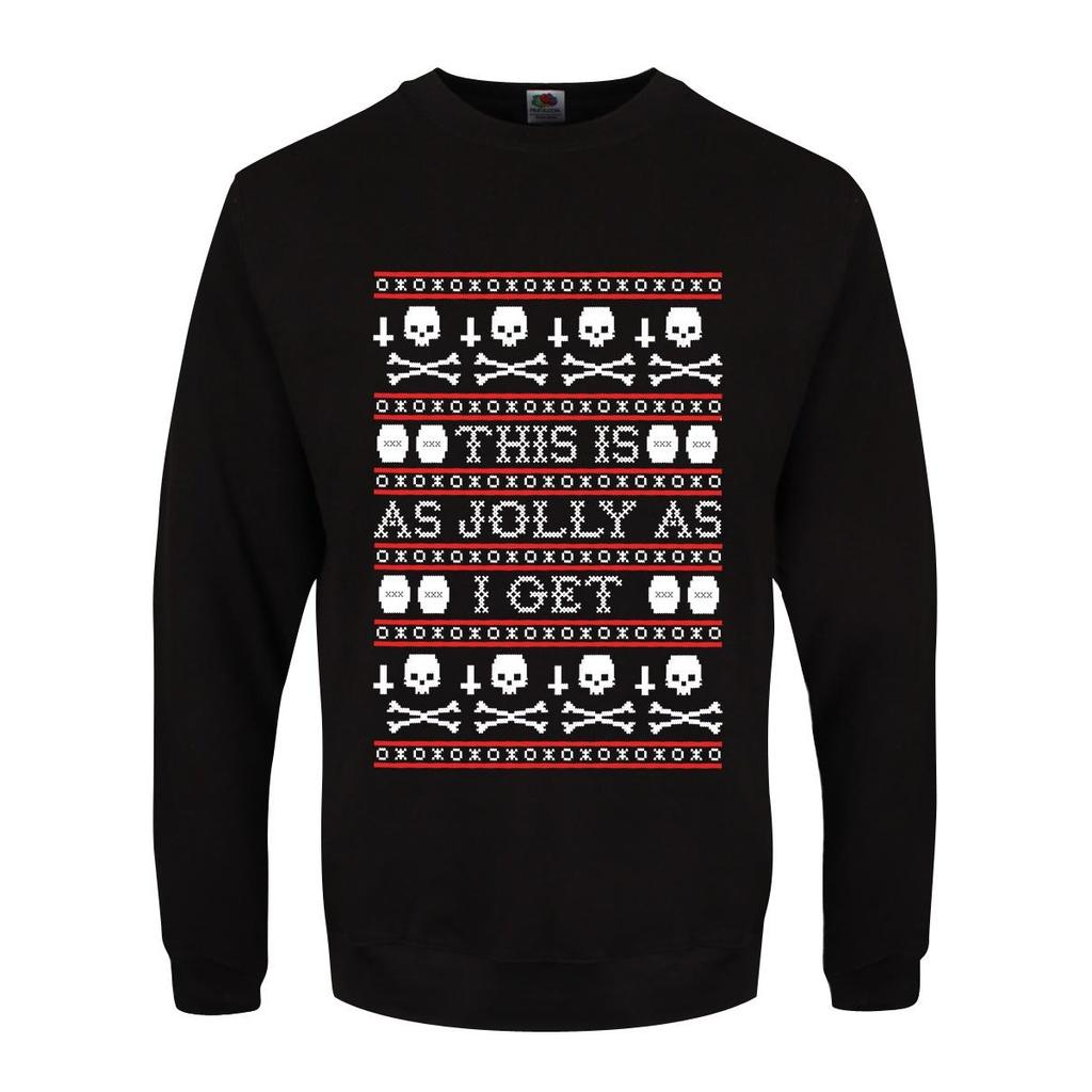 Grindstore Mens This Is As Jolly As I Get Christmas Jumper