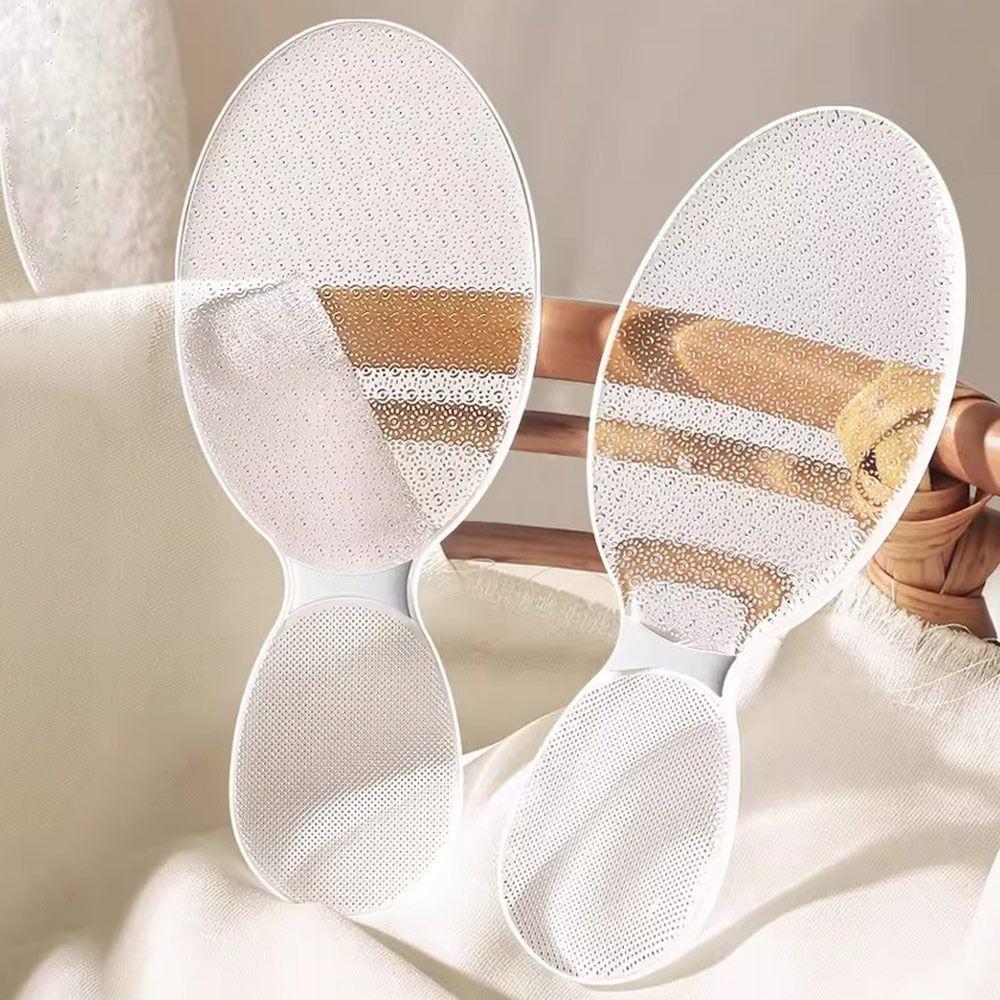 Foot Care Heel Scrubber Callus Transparent Foot Scrubber Gifts Removal Pedicure Tool