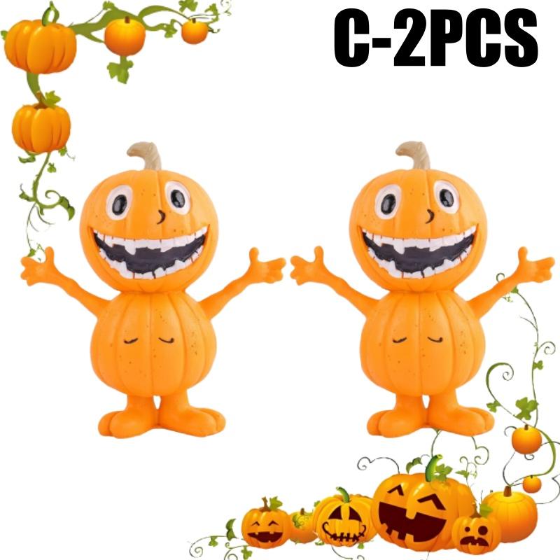 Decorative Knick-knacks Cartoon Pumpkin Man Statue Cute Figurine Resin Crafts for Halloween Decoration Evenements Kids Gift