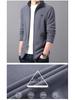 Woodpecker Men's Fleece-Lined Cardigan: Autumn/Winter Casual Stand-Up Collar Jacket