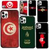 Чехол с флагом Туниса и картой для iPhone 13 Pro Max 12 mini 11 Pro Max 6S 7 8 Plus SE 2020 X XR XS Max, чехол для телефона