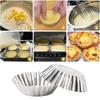 50Pcs Non-Stick Egg Tart Cup Mold Aluminium Zinc Zinc Alloy Kitchen Baking Mold  Egg Tart Baking