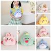 Pig Cartoon Plush Backpack Rabbit Animal Plush Backpack Soft Cartoon Plush Schoolbag  Girls