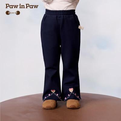 PawinPaw Мультяшный Медведь Детские Девочки Расклешенные Повседневные Брюки