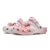 Crocs Классические клоги Cat Leader Smart Игривые Девичьи Сердечки Универсальные и Удобные Дырочные Туфли Унисекс Розовые и Белые