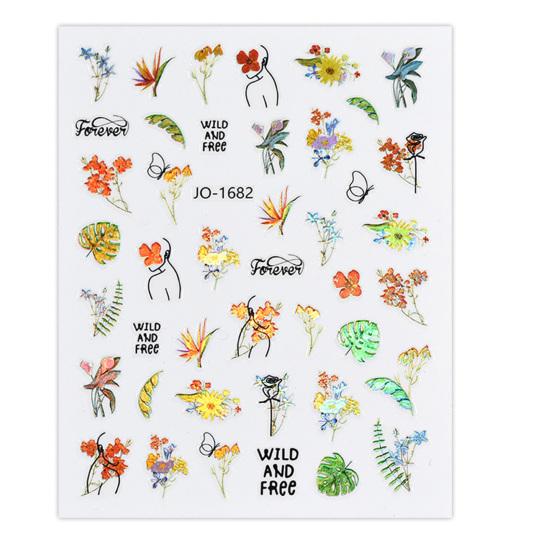 Наклейка для ногтей, сильная липкость, съемная, долговечная, отличная, сверкающая, в виде цветка, наклейка для ногтей, принадлежности для рукоделия «сделай сам»