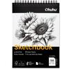 Ohuhu Sketchbook 229mmx305mm 110gsm 100 Sheets Spiral Binding Drawing Paper Doodle Book for Metallic Pencil Sketching Illustration School Travel