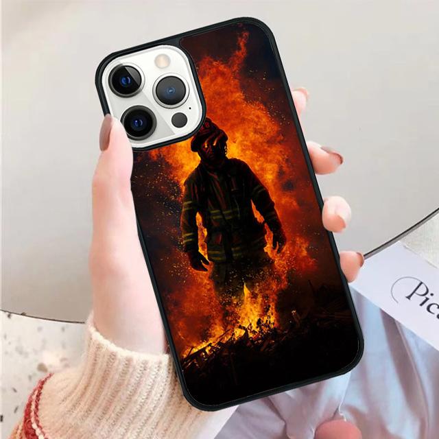 Firefighter Heroes Fireman Phone Case for iPhone 17 Air 16 15 14 12 13 PLUS 11 PRO MAX Back Fundas coque Cover Shell