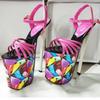 Luxury Women Sandals 22cm Super High Heels Summer Shoes Platform Sexy Heeled Flip Flops Party Dance Stripper Fetish Shoes Female