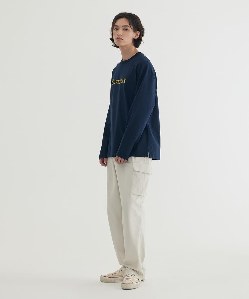 COVERNAT Cotton Cargo 1-Tuck Pants Khaki