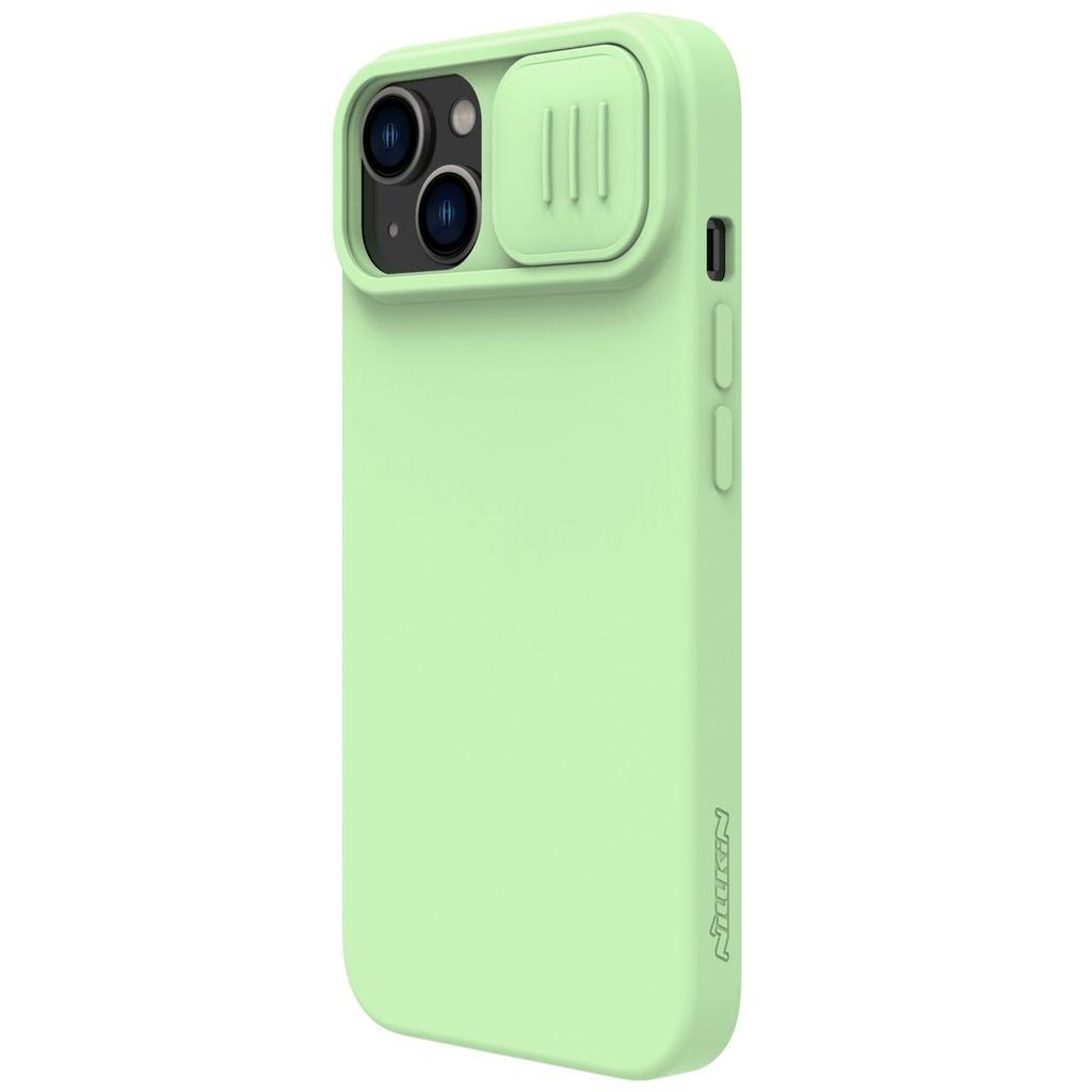 Nillkin CamShield Green Silicone iPhone 14 Plus Case with Camera Cover