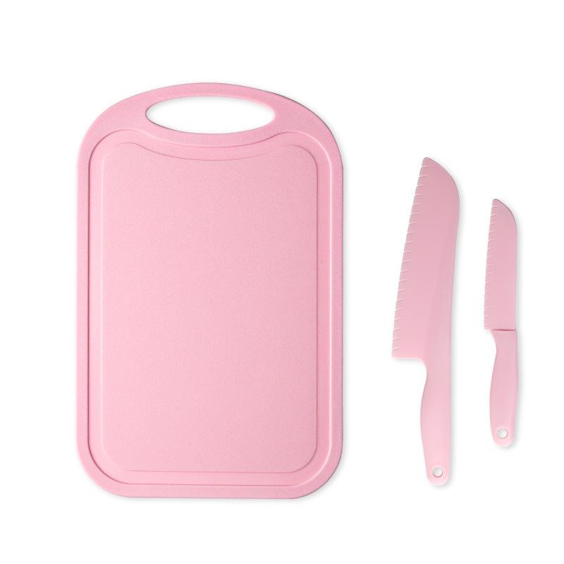 Child-Safe Fruit Cake Knife & Cutting Board Set for Early Education In Kindergarten