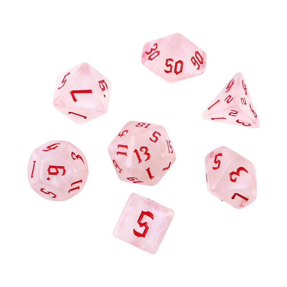 7 штук многогранных кубиков двух цветов, многогранные кубики, инструменты для развлечений для настольных игр в баре, ночном клубе