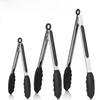 Набор зажимов для барбекю из нержавеющей стали - щипцы для еды 9" и 12" с силиконовыми наконечниками для использования на шведском столе и на кухне