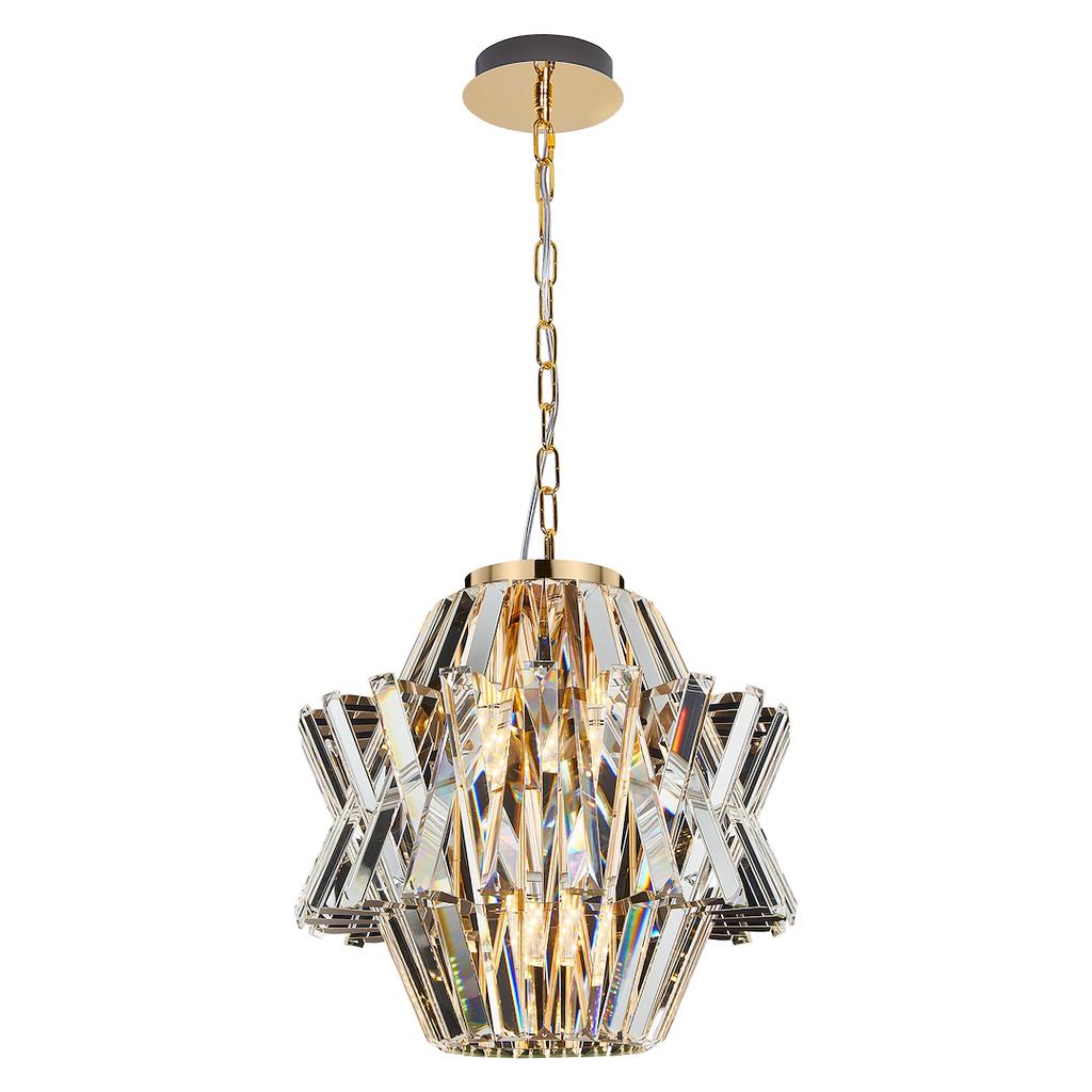 Crown Gold Chandelier 4Xe14
