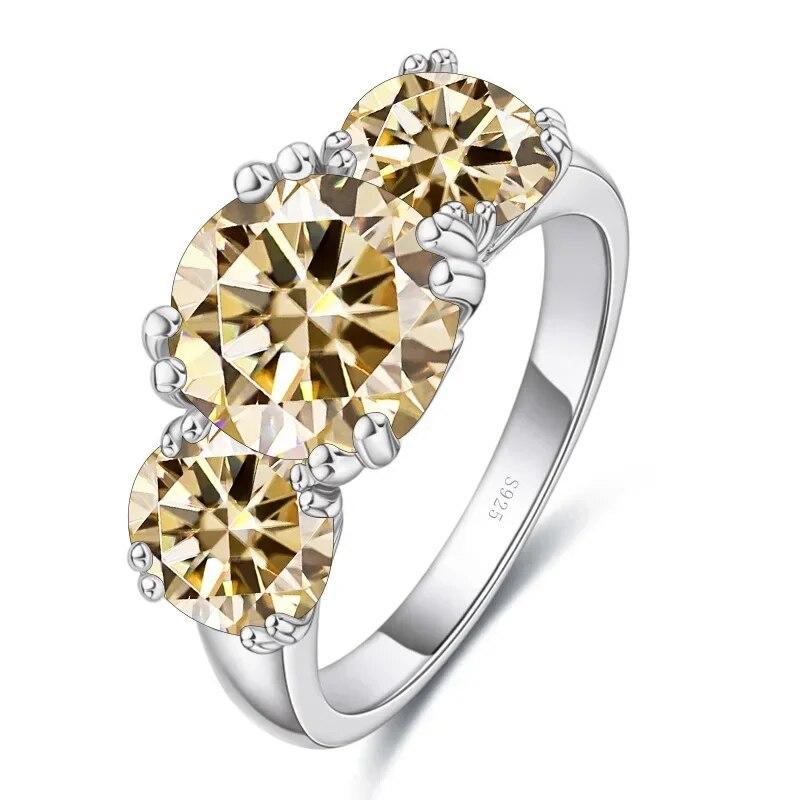 Sace Gems Сертифицированное GRA кольцо с муассанитом 2 карата VVS1 Lab Diamond Solitaire Кольцо для женщин Обручальное кольцо с обещанием ювелирных изделий