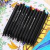 12PCS Fineliner Marker Pen For Lettering Painting 0.4 Mm Art Sketch Journaling Watercolor Pen School Supplies Stationery
