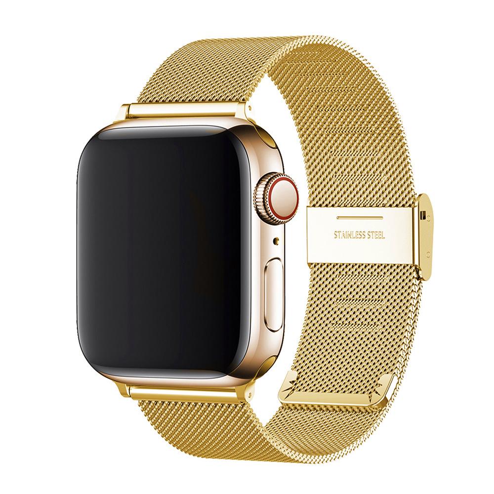 Совместимый ремешок из миланской нержавеющей стали для Apple Watch S9