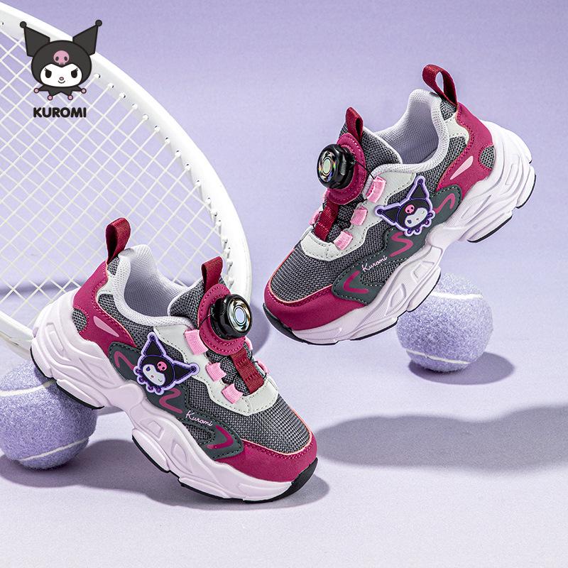 Детские дышащие кроссовки Hello Kitty - Коллекция Осень 2025 с модным дизайном Kuromi