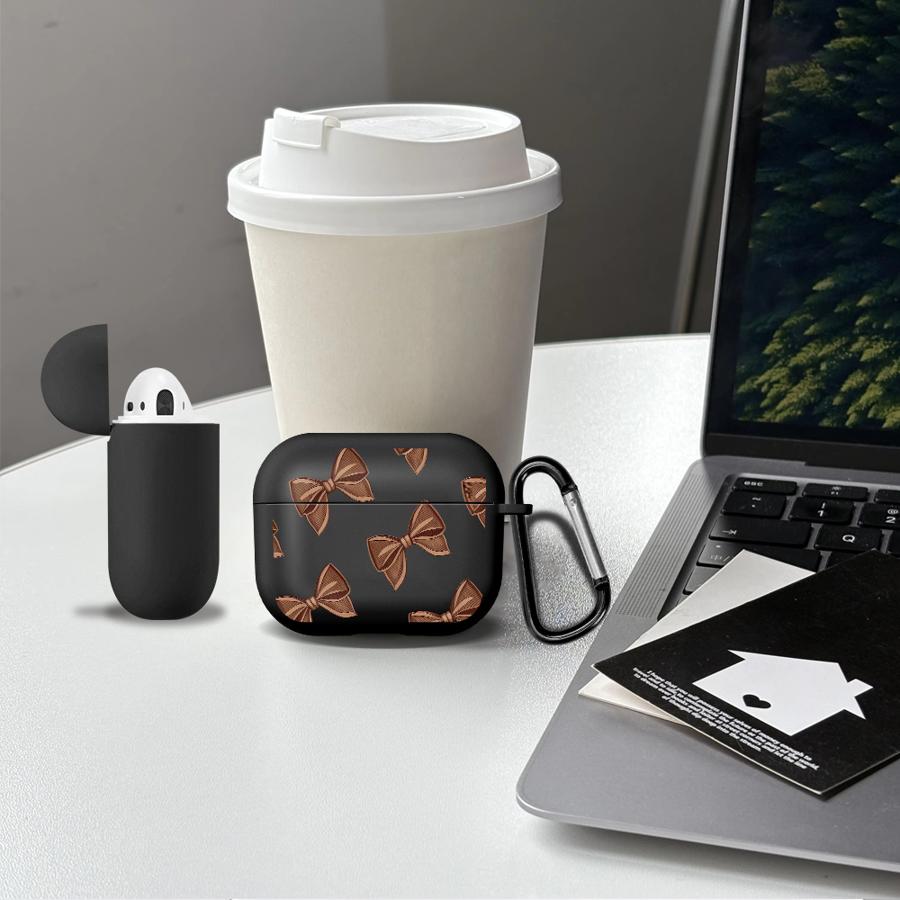Чехол для наушников Cover Case Для Airpods Pro2 Pro 3 4 2 Pro3 1 Ретро Галстук-бабочка