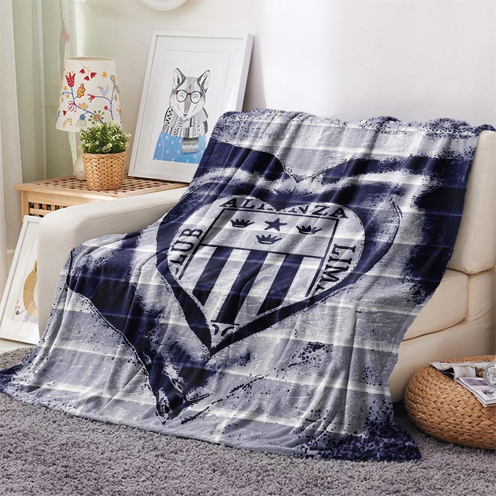 Club Alianza Lima Flannel Blanket, High quality Comfortable for All Seasons, Home Decor, Warmth and Comfort