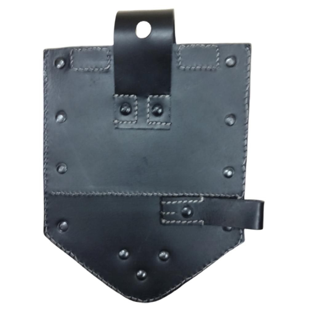 Немецкий складной чехол для лопаты из черной кожи - репродукция MU-IEY3-VQZO