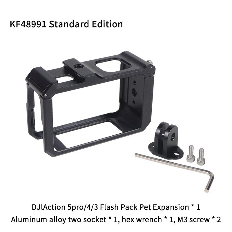 Спортивная камера металлическая защитная рамка для клетки кролика Dji Action 5 Pro/4/3 быстросъемное крепление для камеры Dji Action 5 Pro