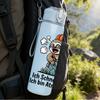 1PC Backpack Sloth German Quote Graphic,750ml Color Plastic Sports Water Bottle,Leakproof Flip Straw Lid,Suitable for Sports Office Home Use