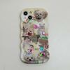 Ins Diy 3d Blingbling Crystal Relif Мультфильм Собака Ретро Кот Этикетка Чехол Для Iphone 13 14 Pro Max 12 11 Promax Imd Волнистый Чехол Для Телефона