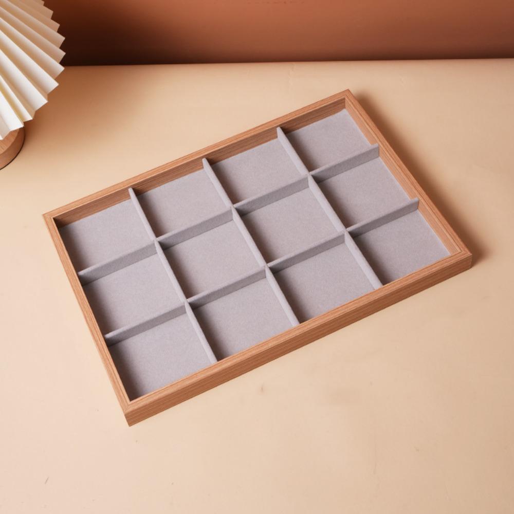 Деревянный поднос для ювелирных изделий, изысканная деревянная органайзерная коробка, антикварная коробка для хранения ожерелий и браслетов