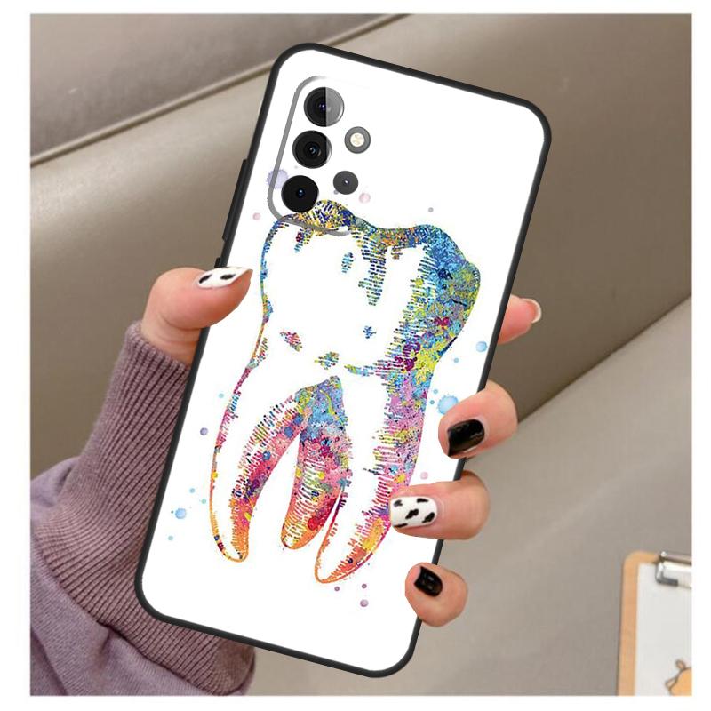 Мягкий чехол для зубов от стоматолога для Samsung Galaxy A32 A52 A72 A12 A42 A40 A50 A70 A03S A21S A52S A71 A51