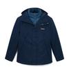 Three-In-One Outdoor Waterproof Windproof Jacket Men Jackets Deep-Sapphire-Blue A41UB433