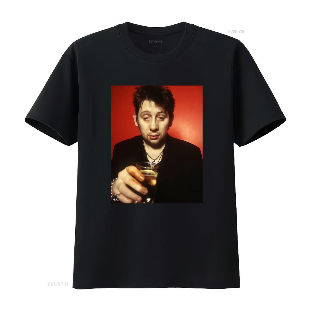 Shane Macgowan Drinking Ireland Irish Culture The Pogues T Shirt Perfect for Fans of Music and vintage Washed Casual Stretched