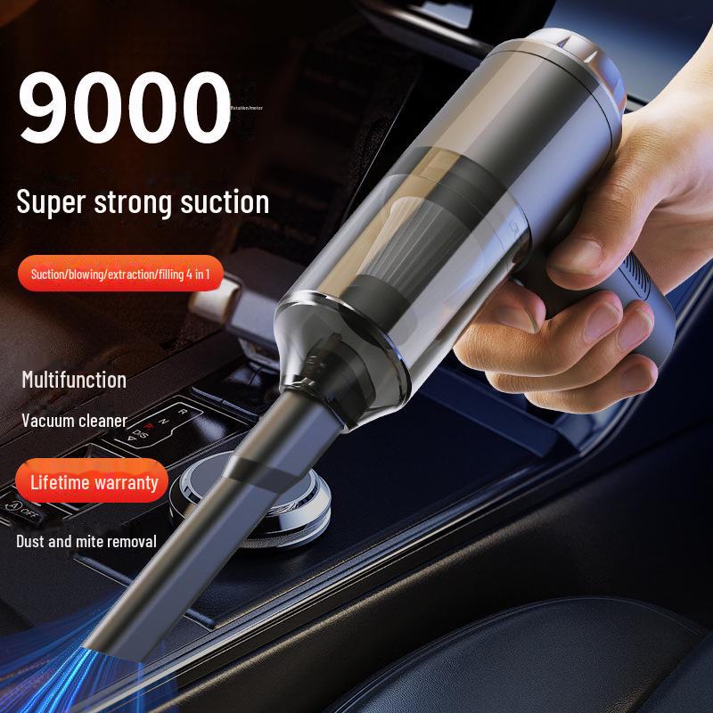 Handheld Wireless 3-in-1 Car Vacuum Cleaner with Light and Strong Suction for Suction and Blowing