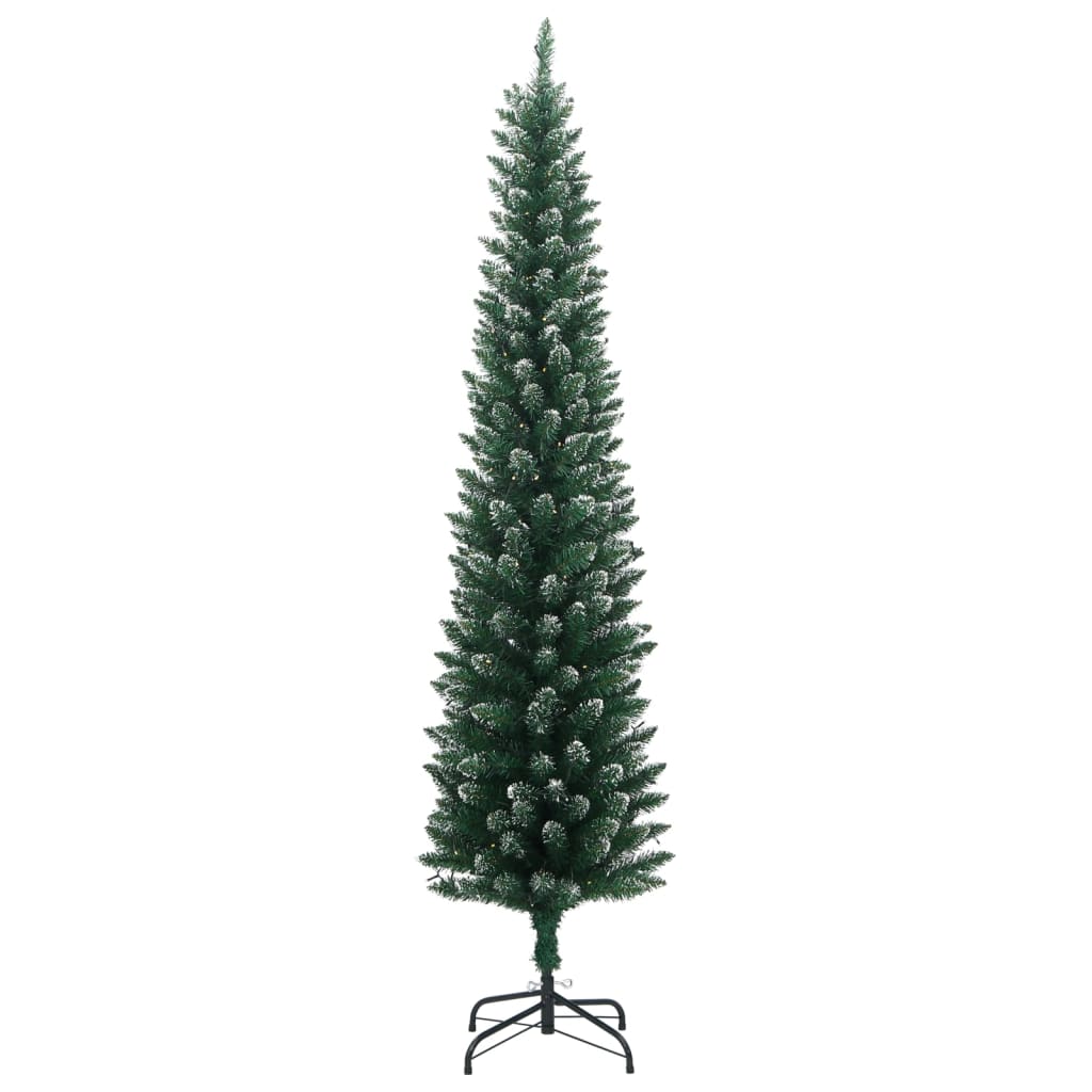 Artificial Christmas Tree Slim Design with 150 LEDs 120 cm