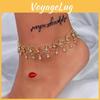 Style Crystal European Anklet Accessory With Tassel For Women Travel Gift