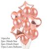 14/20 шт. Мульти конфетти Сердце Звезда Фольгированные шары Baby Shower С Днем Рождения Вечеринка Гелиевые шары Свадебные Годовщины Декор Globos
