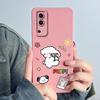 For Vivo Y72 5G Y52 5G Phone Case V2041 V2053 Funda Soft Silicone Sweet Painted Fashion Bumper Lovely Flower Printed Back Cover