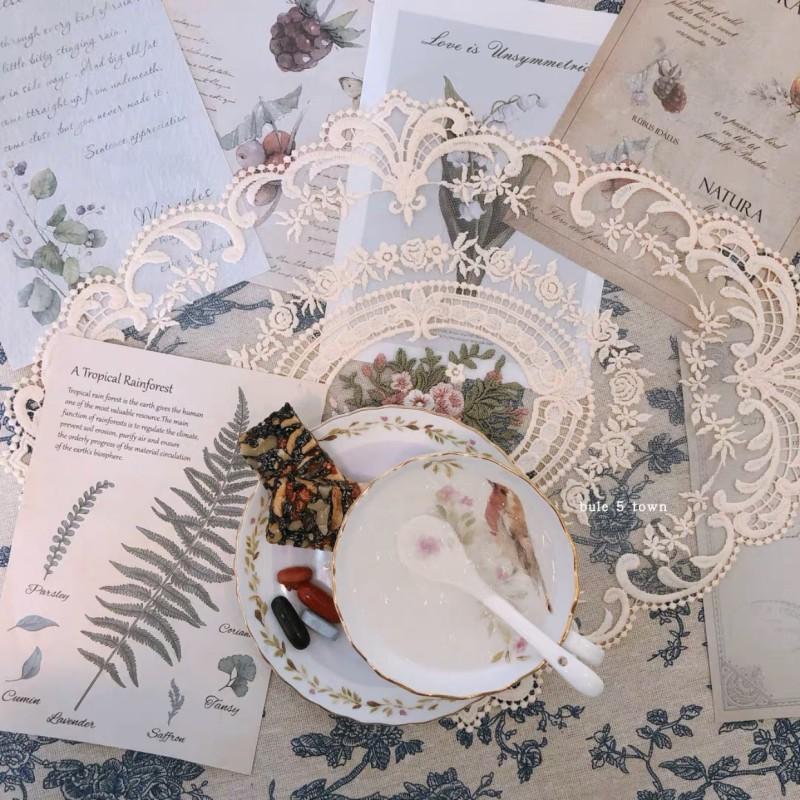 Винтажная кружевная салфетка для столовых приборов, вышитая скатерть, декоративные салфетки для столовой, вечеринки, свадьбы, антикварные подставки под кофе, салфетки для столовых приборов