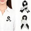 Black Memorial Black Badge Queen Memorial Pin Black Ribbon Brooch Pin  For Funerals and Mourning