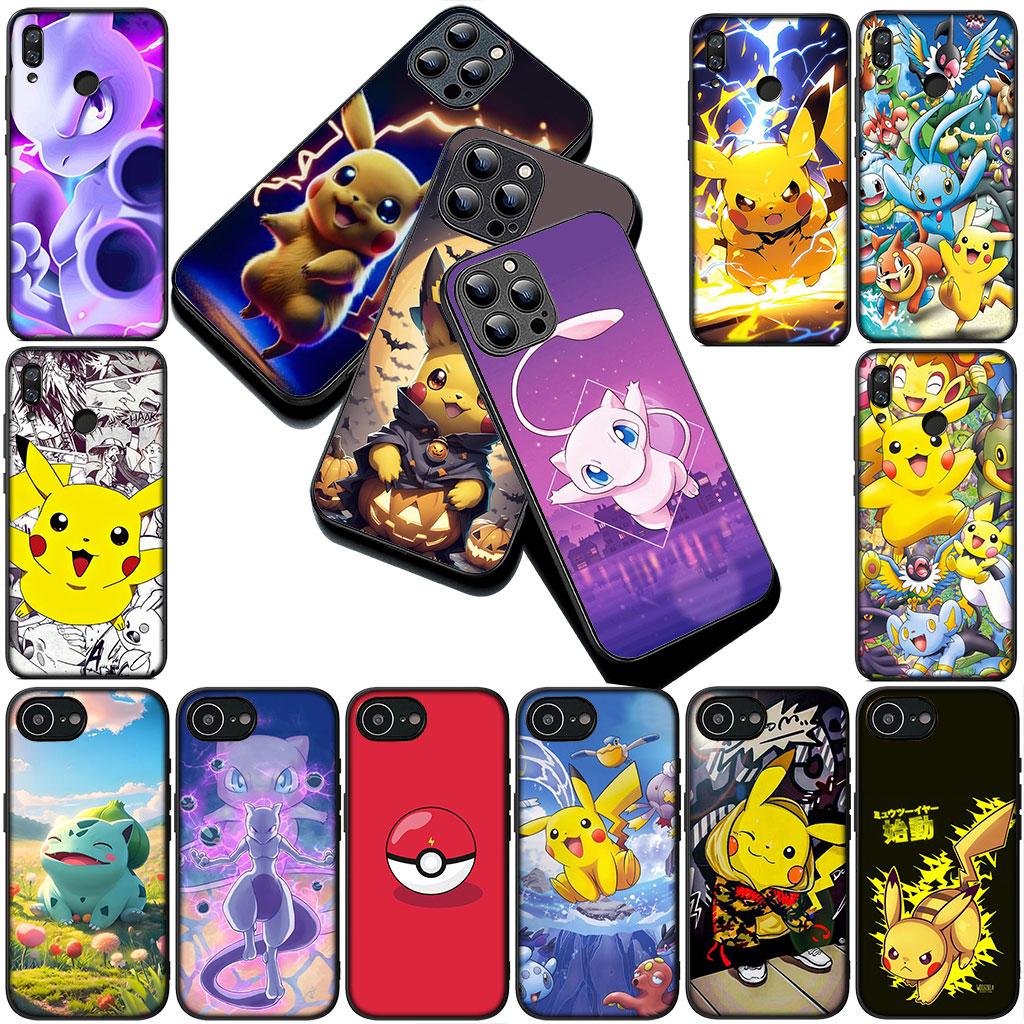 Mewtwo P-Pokemons Mew P-Pikachus Phone Cover for Motorola Moto G55 G45 G75 G85 G13 Edge 50 30 Fusion 40 NEO Ultra Pro Soft Case