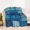 95th Birthday Celebration Blanket Soft Warm Cozy Perfect for Office Chair Picnics for All Occasions Playful Design