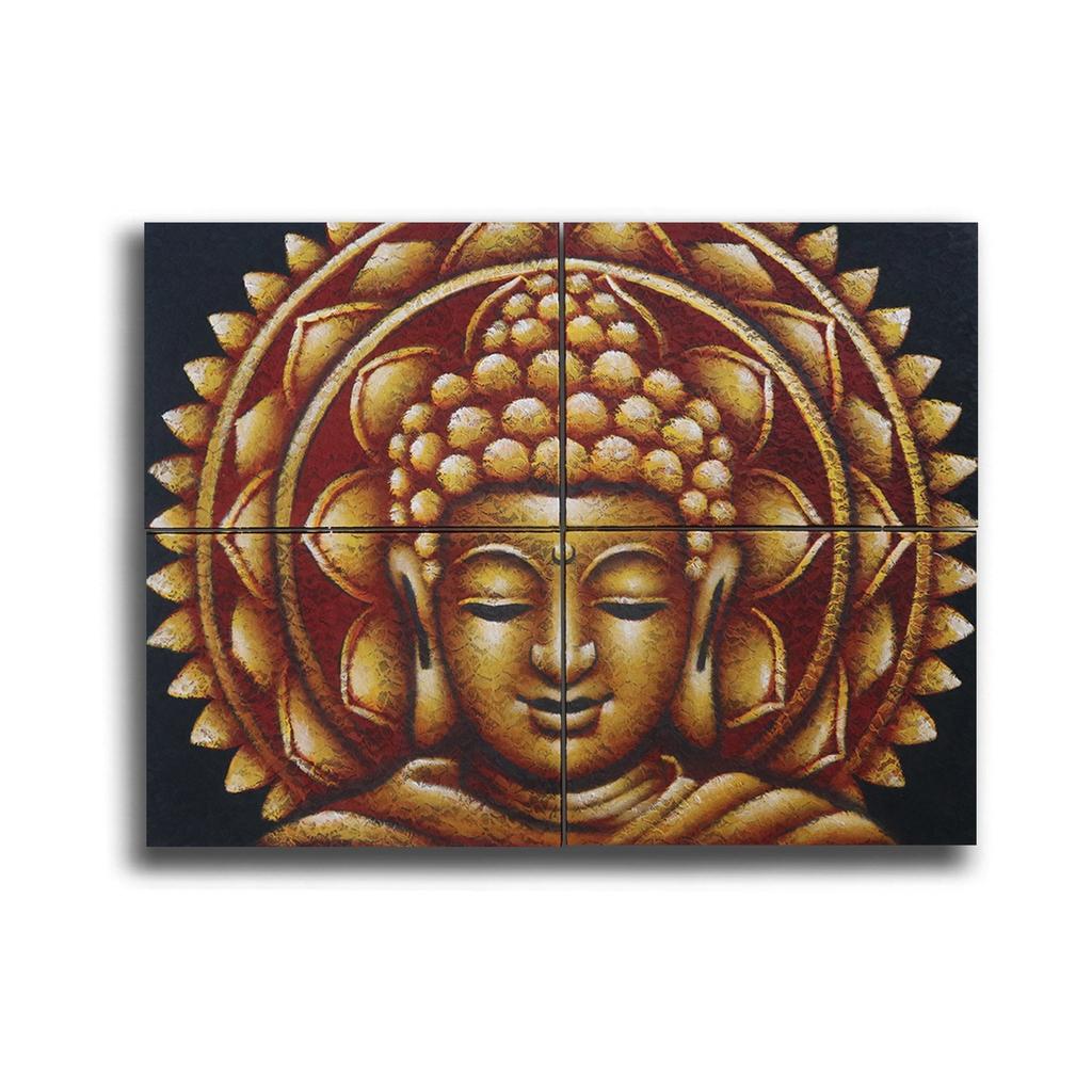 Buddha Mandala Canvas Wall Art Set of 4