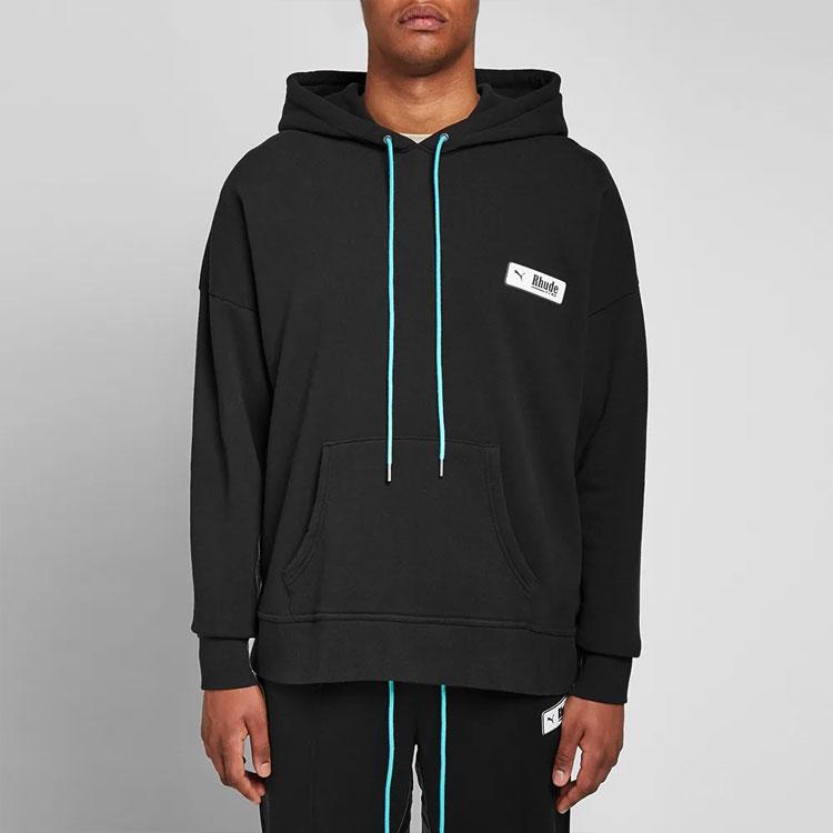 Puma Мужская толстовка с капюшоном X Rhude Knit Drawstring, черный 595346-01