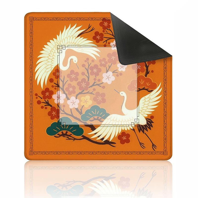 Luxurious Durable Hand-Painted Foldable Slip-Resistant Eco-Friendly Handmade Rubber America Mahjong Mat Smooth Entertainment