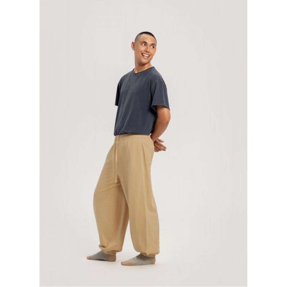Budhi Mudra Diagonal Jogger Pants Pale Khaki